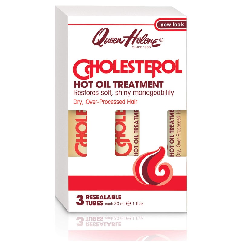 Queen Helene Cholesterol Hot Oil Treatment 1 Oz 3 Count Pack of 6 Packaging May Vary
